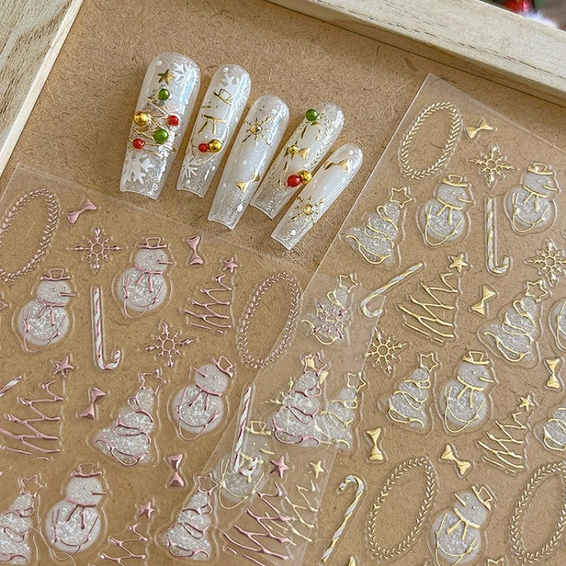 Christmas Tree Nail Stickers